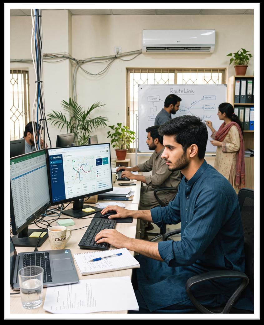 RouteLink project in development lab